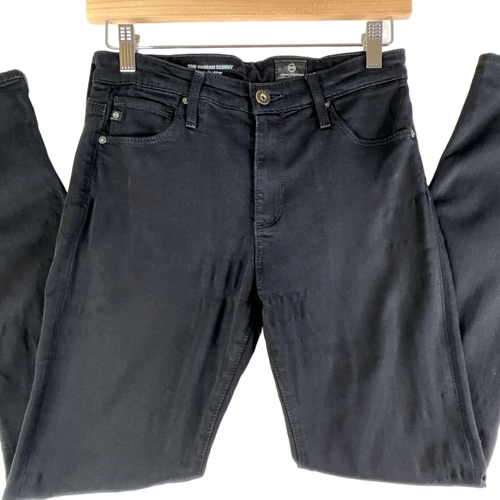 Adriano Goldschmied Womens Jeans‎ 25 Black The Farrah Skinny High-Rise